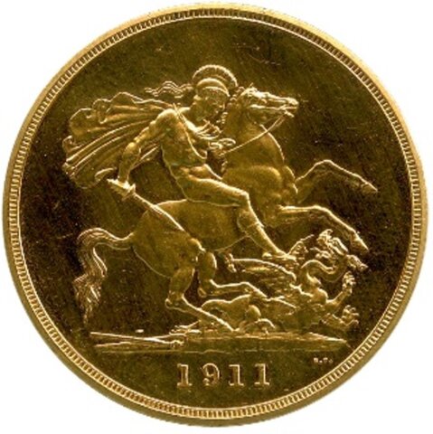 ジョージ5世  5ポンド金貨 1911年