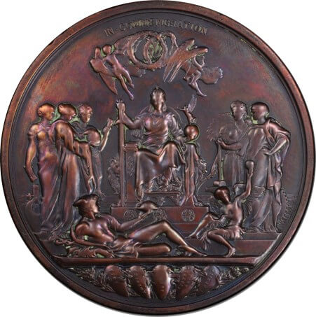 イギリス ヴィクトリア 在位50周年記念銅メダル 1887年