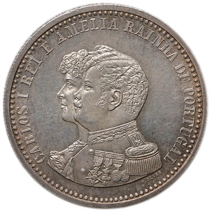 ポルトガル カルロス1世 (1889-1908) 500レイス銀貨 1898 インド航路発見400年記念 KM538 (UNC) |  コインライブラリー・プリンシパル