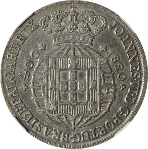 ジョアン6世 400レイス銀貨 1820年