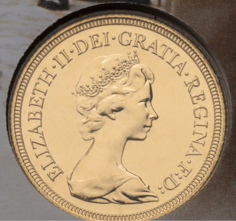 チャールズ皇太子 ダイアナ妃結婚記念コイン ソブリン金貨 1981年
