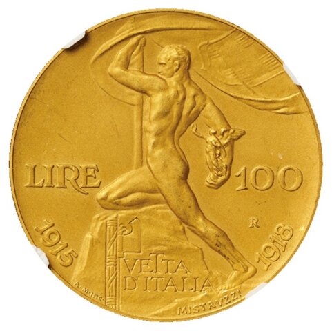 ヴィットリオ・エマヌエレ3世 100リレ金貨 1925年