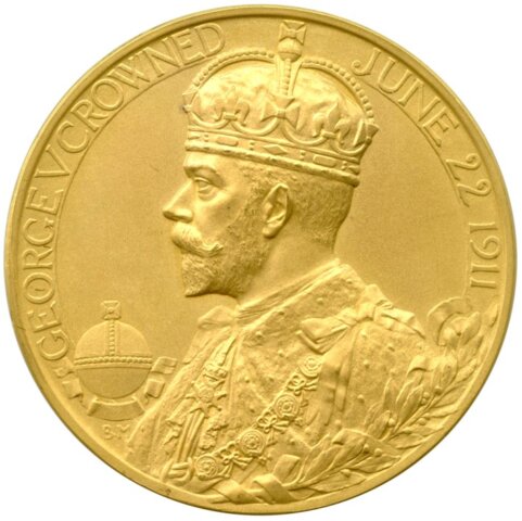 ジョージ5世 戴冠記念金メダル 1911年