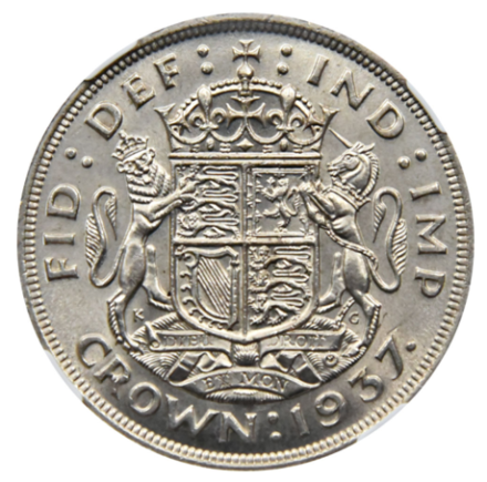 ジョージ6世 クラウン銀貨 1937年