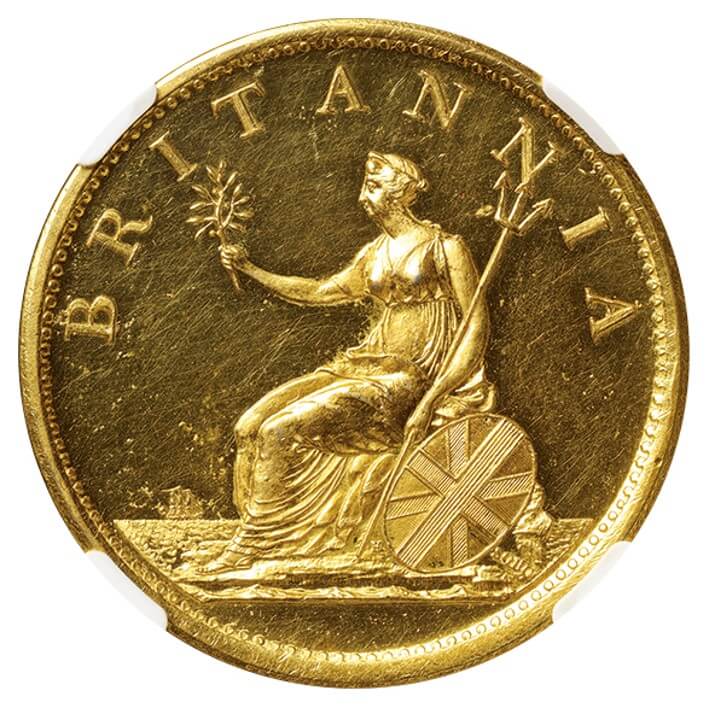 イギリス ジョージ3世 (1760-1820) 1ペニー銅貨 1806 Spink3780 KM663b 