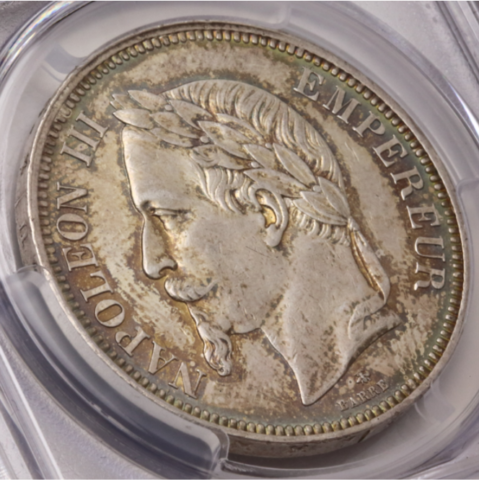 ナポレオン3世 5フラン銀貨 1862年