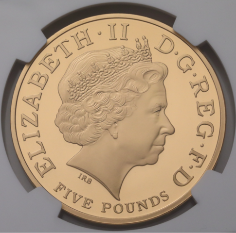 チャールズ皇太子 5ポンド金貨 チャールズ皇太子 生誕60年記念 2008年