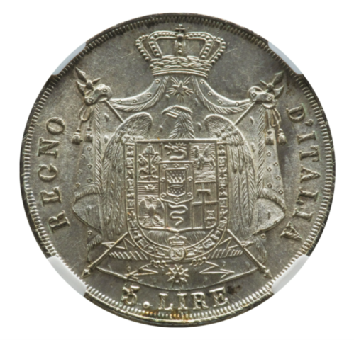 ナポレオン1世 5リラ銀貨 1812年