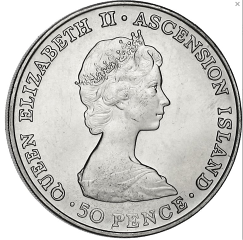 アンドルー王子 50ペンス硬貨 1984年