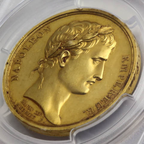 ナポレオン1世 戴冠式記念 金メダル 1805年