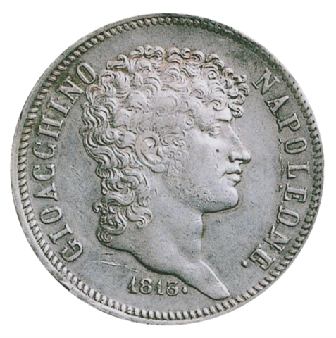ヨアヒム・ミュラ 5リレ銀貨 1813年