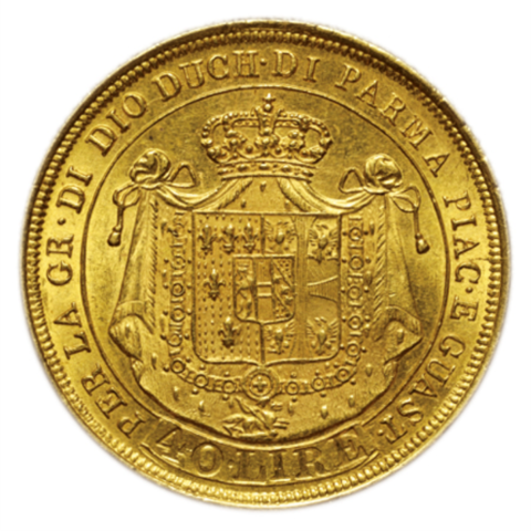 マリー･ルイーズ 40リレ金貨 1815年