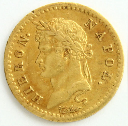 ジェローム･ボナパルト 10フランケン金貨 1813年