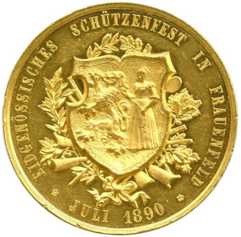 トゥールガウ 射撃祭 金メダル 1890年