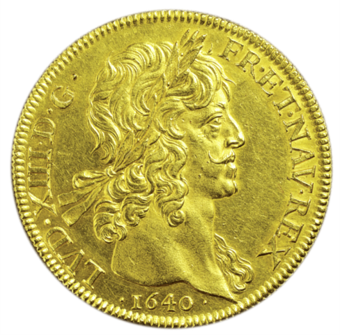 ルイ13世 8ルイドール金貨 1640年