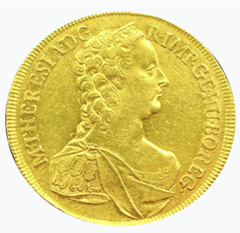 マリアテレジア 10ダカット金貨 1753年