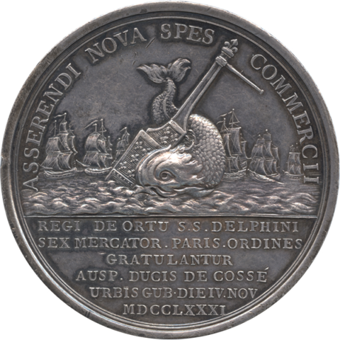 ルイ16世＆マリー・アントワネット 銀メダル 1781年