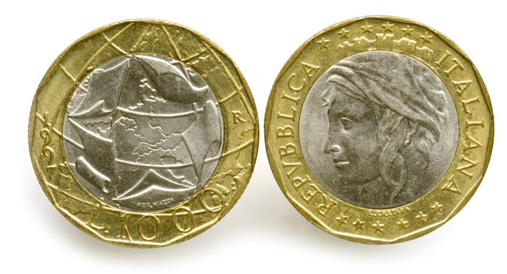 イタリア コイン 種類（1000リレ）