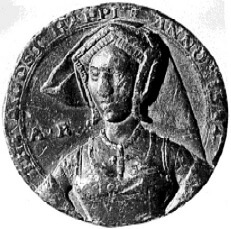 アン・ブーリン 鉛メダル 1534年