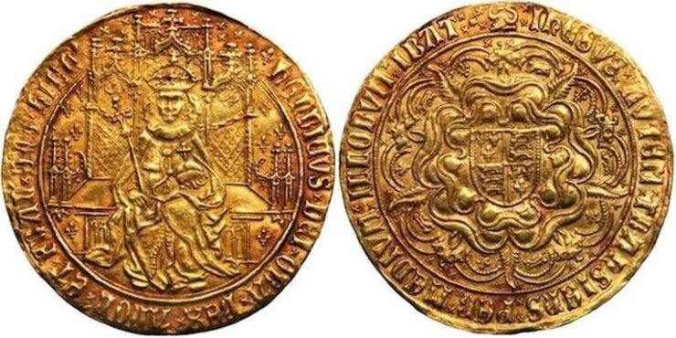 ヘンリ―7世 20シリング ソブリン金貨 1485～1509年