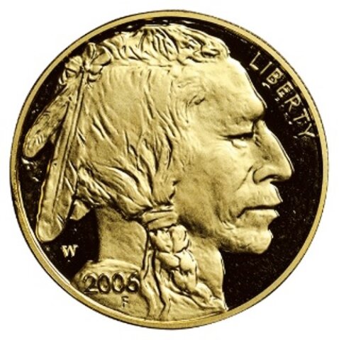 バッファロー インディアンヘッド 50ドル金貨 2006年