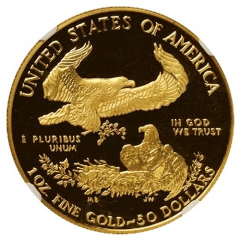 イーグル 自由の女神  50ドル金貨 1987年