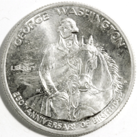 ジョージ・ワシントン  50セント銀貨 1982年