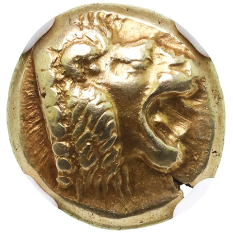 ミュティレネ  1/8スターテルヘクテ金貨 BC478-521年