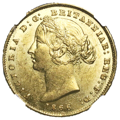 ヴィクトリア女王 ソブリン金貨 1866年