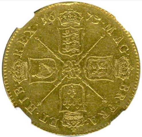 チャールズ2世 5ギニー金貨 1673年