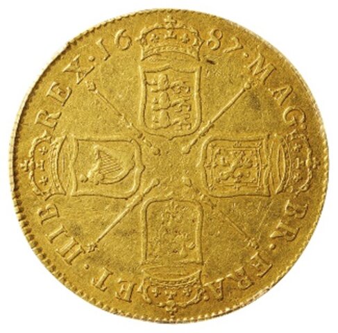 ジェームズ2世 5ギニー金貨 1687年