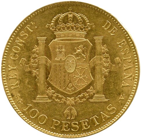アルフォンソ13世の100ペセタ金貨特集！ オリジナルとリストライクの