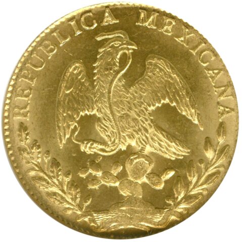 メキシコ 8エスクード金貨 1871年