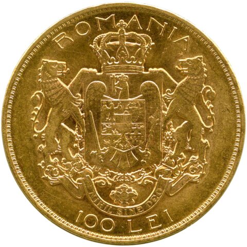 ルーマニア フェルディナンド1世 100レイ金貨 1922年
