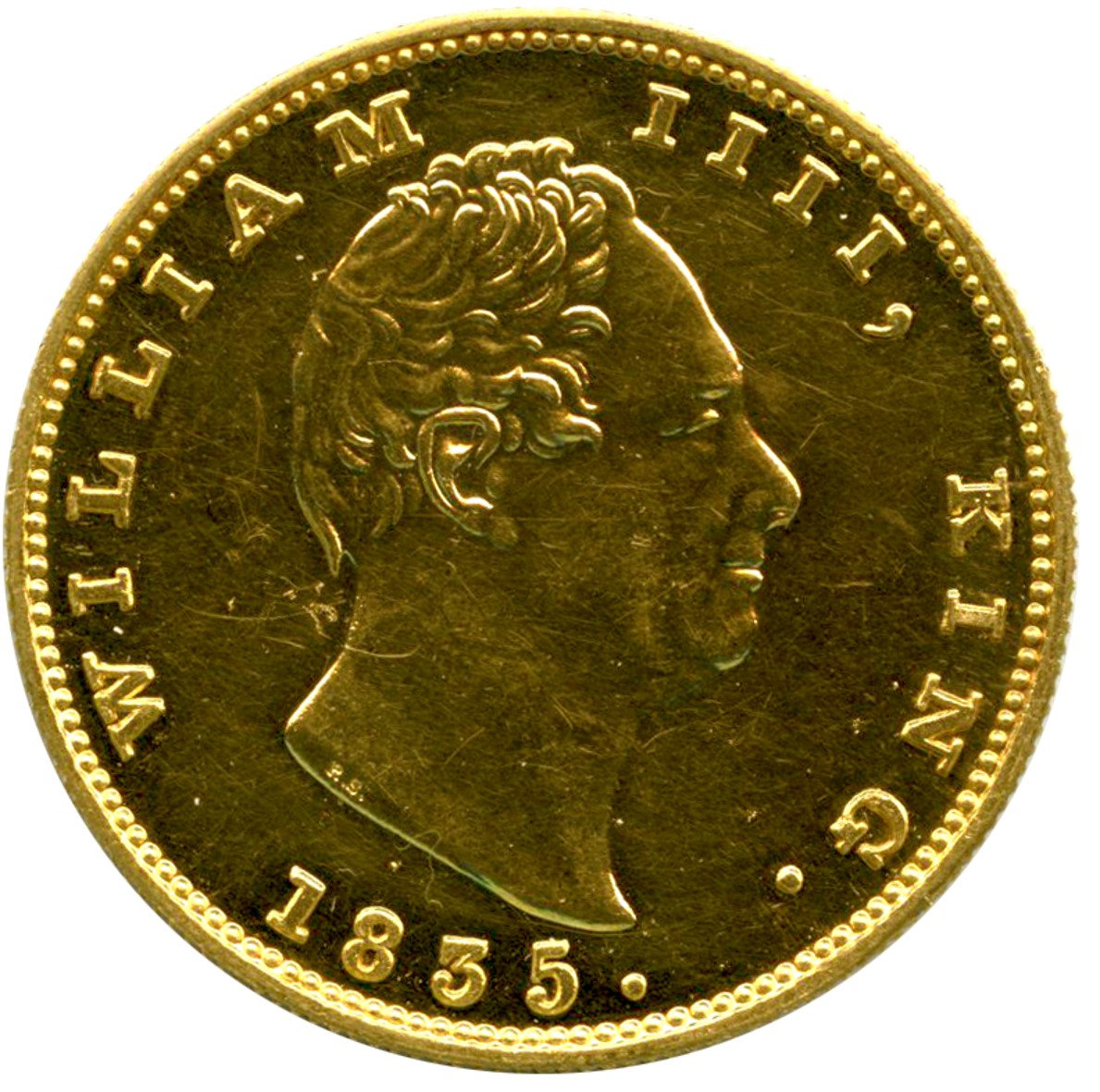 インド 2モハール金貨 1835年 ウィリアム4世