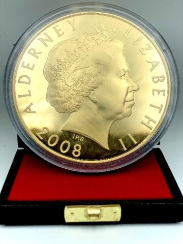 オルダニー島 エリザベス2世 1,000ポンド金貨 2008年