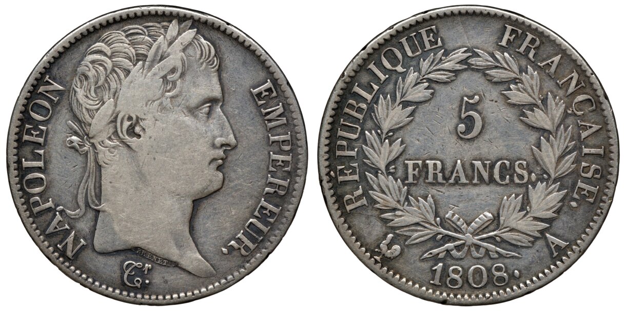 ナポレオン 5フラン銀貨