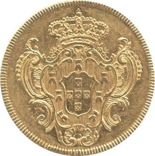 ブラジル マリア1世 6,400レイス金貨 1796年