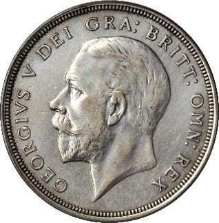 イギリス ジョージ5世(1910-1936) クラウン銀貨 1931 KM836 ESC3639