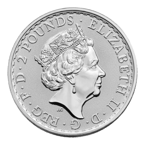 エリザベス2世 ブリタニア銀貨