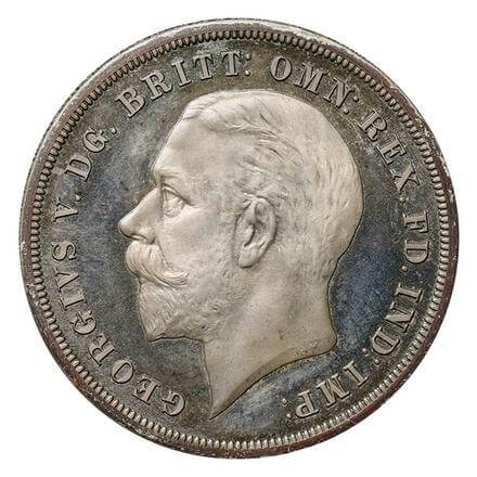 イギリス ジョージ5世 在位25年記念 クラウン銀貨 1935年