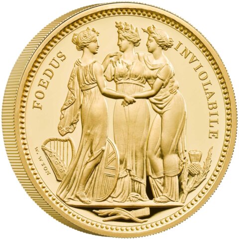 イギリス エリザベス2世 スリーグレイセス 500ポンド金貨 2020年