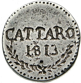 モンテネグロ ナポレオン1世 1フラン銀貨 1813年