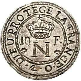 モンテネグロ ナポレオン1世 10フラン銀貨 1813年
