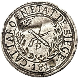 モンテネグロ ナポレオン1世 10フラン銀貨 1813年