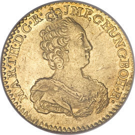 ベルギー マリアテレジア 1ソブリン金貨 1757～1766年