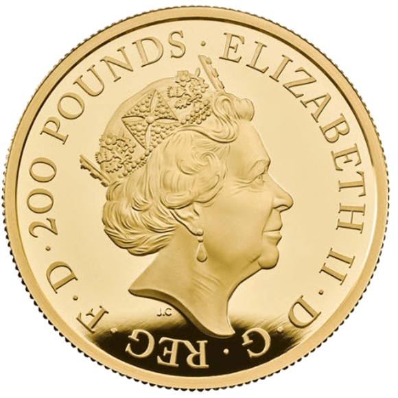 イギリス エリザベス2世 ウナとライオン 500ポンド金貨 2019年