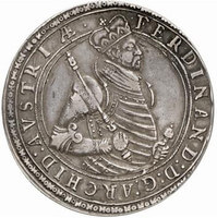 神聖ローマ帝国 フェルディナンド2世 2ターレル銀貨 1594-1595年