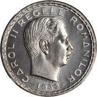 ルーマニア カロル2世 100レイ銀貨 1932年