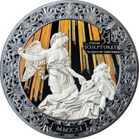 パラオ 聖テレジアの法悦 20ドル銀貨 2021年